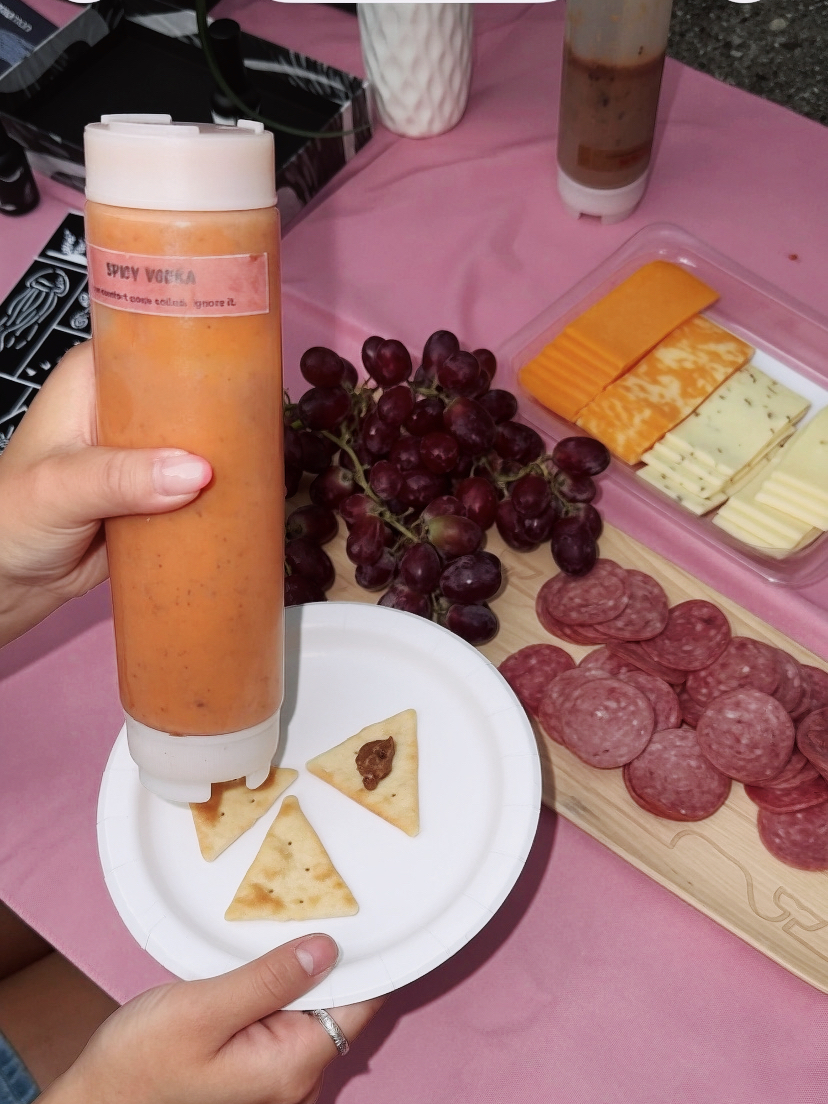 A playful snack spread shared at an OMI-curated picnic